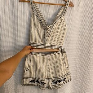 American Eagle Crop Two Piece Matching Set
